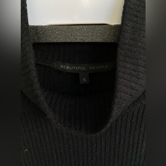 Ribbed turtleneck tank top - Picture 4 of 5